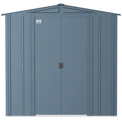 Arrow Classic Steel Storage Shed, 6 Ft. X 5 Ft., Blue Grey 15 Arrow Classic Steel Storage Shed, 6 Ft. X 5 Ft., Blue Grey -ShelterLogic || Arrow Shop clg65bg silo image 02