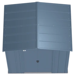 Arrow Classic Steel Storage Shed, 6 Ft. X 5 Ft., Blue Grey 16 Arrow Classic Steel Storage Shed, 6 Ft. X 5 Ft., Blue Grey -ShelterLogic || Arrow Shop clg65bg silo image 03