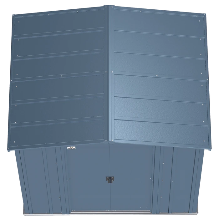 Arrow Classic Steel Storage Shed, 6 Ft. X 5 Ft., Blue Grey 6 Arrow Classic Steel Storage Shed, 6 Ft. X 5 Ft., Blue Grey - Image 6