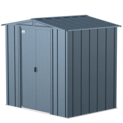 Arrow Classic Steel Storage Shed, 6 Ft. X 5 Ft., Blue Grey 19 Arrow Classic Steel Storage Shed, 6 Ft. X 5 Ft., Blue Grey -ShelterLogic || Arrow Shop clg65bg silo image 06
