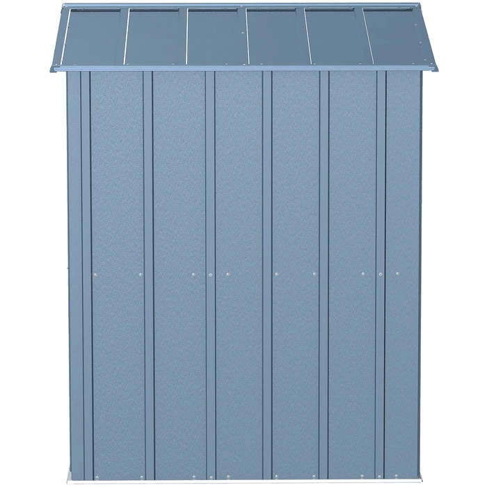 Arrow Classic Steel Storage Shed, 6 Ft. X 5 Ft., Blue Grey 10 Arrow Classic Steel Storage Shed, 6 Ft. X 5 Ft., Blue Grey - Image 10