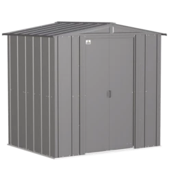Arrow Classic Steel Storage Shed, 6 Ft. X 5 Ft., Charcoal