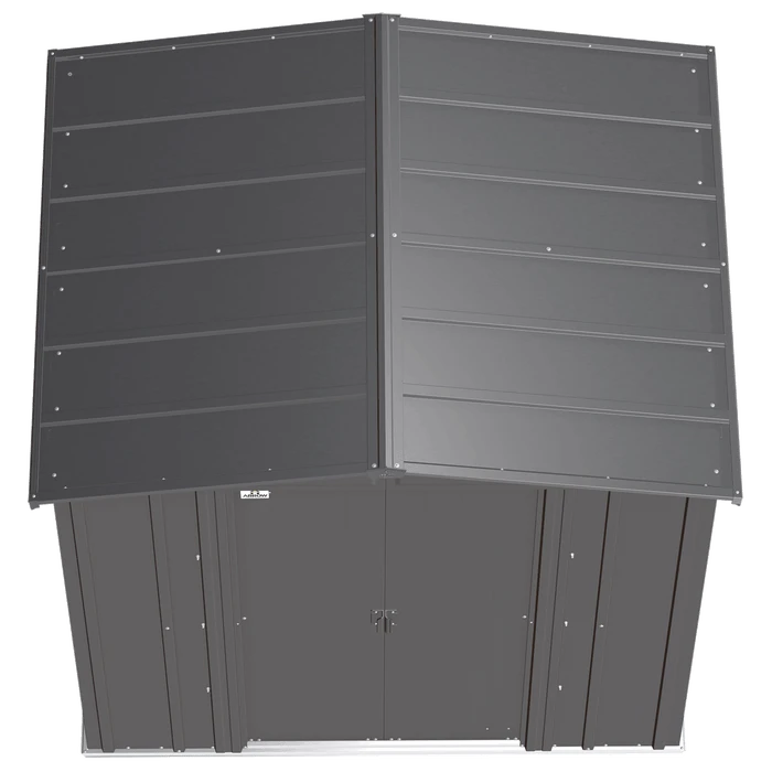 Arrow Classic Steel Storage Shed, 6 Ft. X 5 Ft., Charcoal 5 Arrow Classic Steel Storage Shed, 6 Ft. X 5 Ft., Charcoal - Image 5