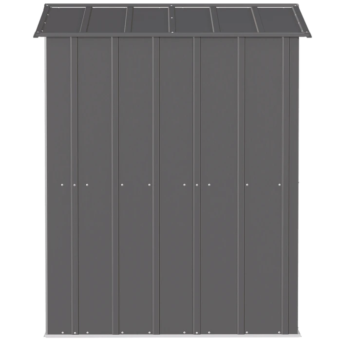 Arrow Classic Steel Storage Shed, 6 Ft. X 5 Ft., Charcoal 6 Arrow Classic Steel Storage Shed, 6 Ft. X 5 Ft., Charcoal - Image 6