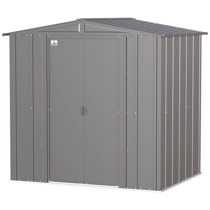 Arrow Classic Steel Storage Shed, 6 Ft. X 5 Ft., Charcoal 8 Arrow Classic Steel Storage Shed, 6 Ft. X 5 Ft., Charcoal - Image 8