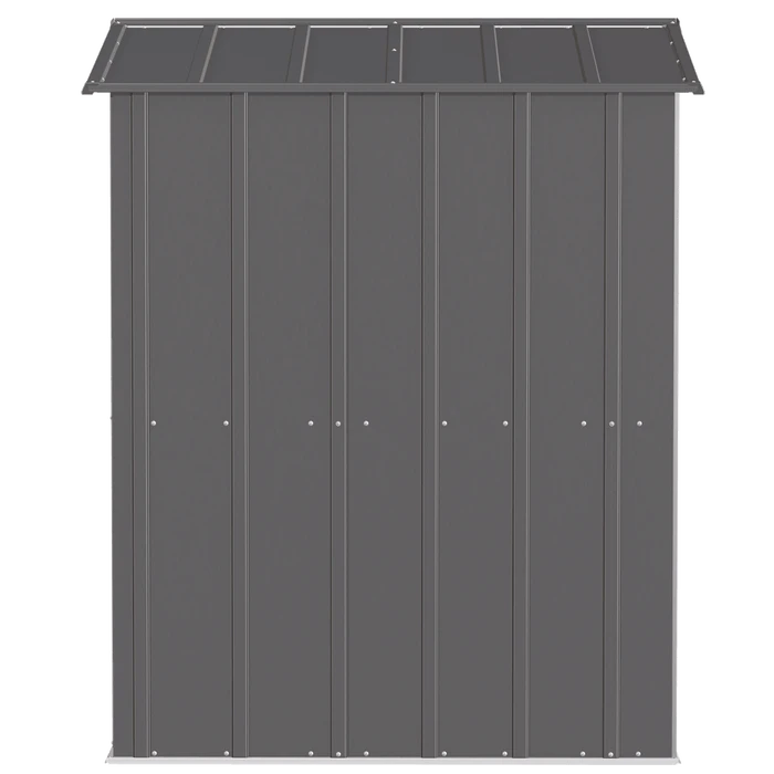 Arrow Classic Steel Storage Shed, 6 Ft. X 5 Ft., Charcoal 9 Arrow Classic Steel Storage Shed, 6 Ft. X 5 Ft., Charcoal - Image 9