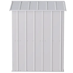 Arrow Classic Steel Storage Shed, 6 Ft. X 5 Ft., Flute Grey -ShelterLogic || Arrow Shop clg65fg silo image 04