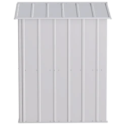 Arrow Classic Steel Storage Shed, 6 Ft. X 5 Ft., Flute Grey -ShelterLogic || Arrow Shop clg65fg silo image 07