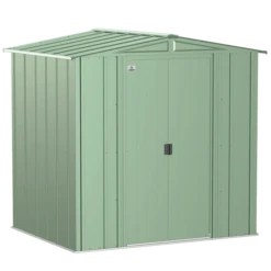 Arrow Classic Steel Storage Shed, 6 Ft. X 5 Ft., Sage Green