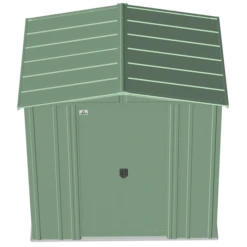 Arrow Classic Steel Storage Shed, 6 Ft. X 5 Ft., Sage Green -ShelterLogic || Arrow Shop clg65sg silo image 03
