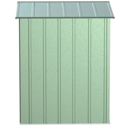 Arrow Classic Steel Storage Shed, 6 Ft. X 5 Ft., Sage Green -ShelterLogic || Arrow Shop clg65sg silo image 04