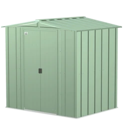 Arrow Classic Steel Storage Shed, 6 Ft. X 5 Ft., Sage Green -ShelterLogic || Arrow Shop clg65sg silo image 06