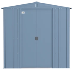 Arrow Classic Steel Storage Shed, 6 Ft. X 7 Ft., Blue Grey 15 Arrow Classic Steel Storage Shed, 6 Ft. X 7 Ft., Blue Grey -ShelterLogic || Arrow Shop clg67bg silo image 02