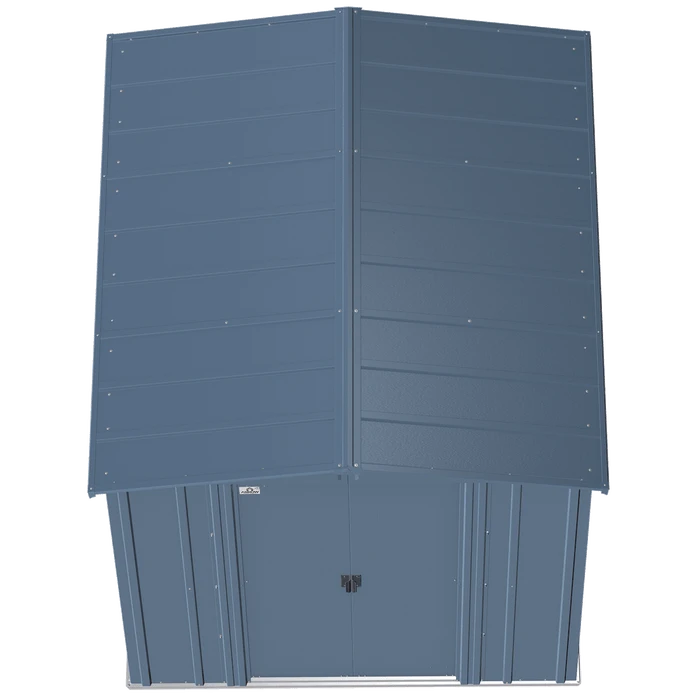 Arrow Classic Steel Storage Shed, 6 Ft. X 7 Ft., Blue Grey 6 Arrow Classic Steel Storage Shed, 6 Ft. X 7 Ft., Blue Grey - Image 6