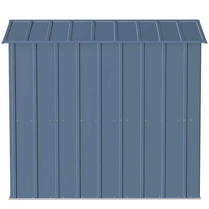 Arrow Classic Steel Storage Shed, 6 Ft. X 7 Ft., Blue Grey 7 Arrow Classic Steel Storage Shed, 6 Ft. X 7 Ft., Blue Grey - Image 7