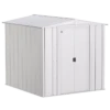 Arrow Classic Steel Storage Shed, 6 Ft. X 7 Ft., Flute Grey