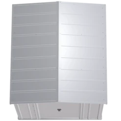 Arrow Classic Steel Storage Shed, 6 Ft. X 7 Ft., Flute Grey -ShelterLogic || Arrow Shop clg67fg silo image 03