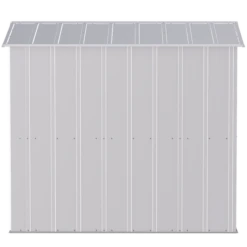 Arrow Classic Steel Storage Shed, 6 Ft. X 7 Ft., Flute Grey -ShelterLogic || Arrow Shop clg67fg silo image 07