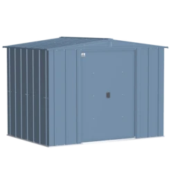Arrow Classic Steel Storage Shed, Blue Grey