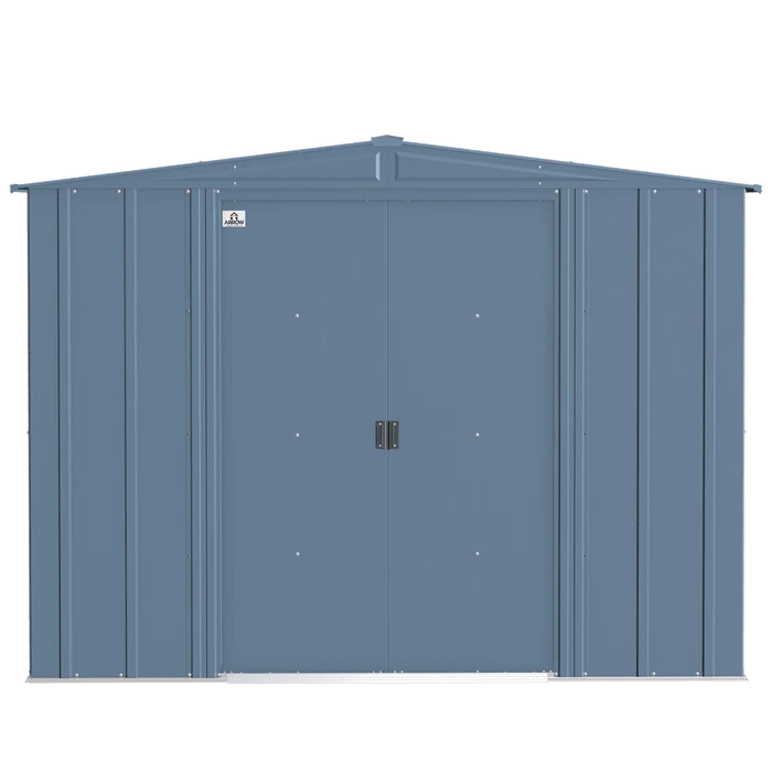 Arrow Classic Steel Storage Shed, Blue Grey 4 Arrow Classic Steel Storage Shed, Blue Grey - Image 4