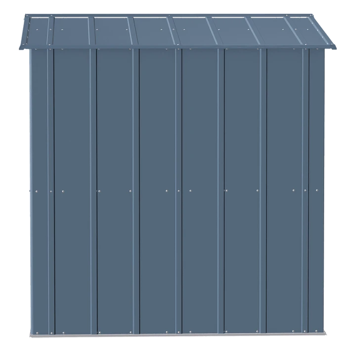 Arrow Classic Steel Storage Shed, 8 Ft. X 6 Ft., Blue Grey 5 Arrow Classic Steel Storage Shed, 8 Ft. X 6 Ft., Blue Grey - Image 5