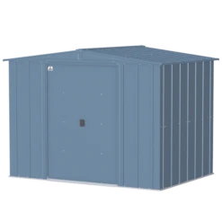 Arrow Classic Steel Storage Shed, 8 Ft. X 6 Ft., Blue Grey 21 Arrow Classic Steel Storage Shed, 8 Ft. X 6 Ft., Blue Grey -ShelterLogic || Arrow Shop clg86bg silo image 06