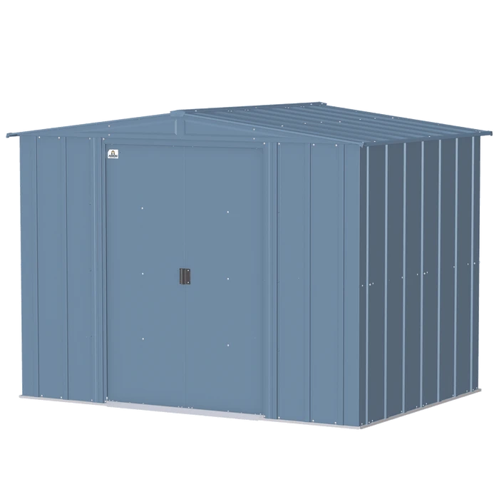 Arrow Classic Steel Storage Shed, 8 Ft. X 6 Ft., Blue Grey 7 Arrow Classic Steel Storage Shed, 8 Ft. X 6 Ft., Blue Grey - Image 7