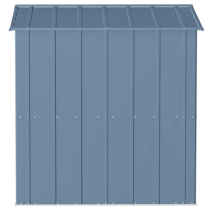 Arrow Classic Steel Storage Shed, Blue Grey 9 Arrow Classic Steel Storage Shed, Blue Grey - Image 9