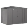 Arrow Classic Steel Storage Shed, Charcoal
