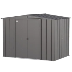 Arrow Classic Steel Storage Shed, Charcoal -ShelterLogic || Arrow Shop clg86cc silo image 06 1