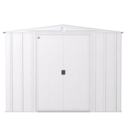 Arrow Classic Steel Storage Shed, Flute Grey 16 Arrow Classic Steel Storage Shed, Flute Grey -ShelterLogic || Arrow Shop clg86fg silo image 02 1