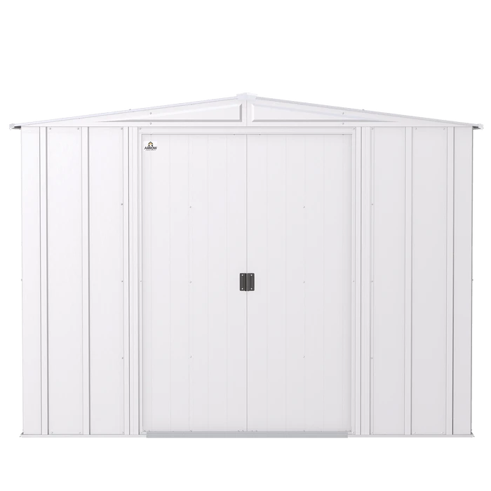 Arrow Classic Steel Storage Shed, Flute Grey 4 Arrow Classic Steel Storage Shed, Flute Grey - Image 4