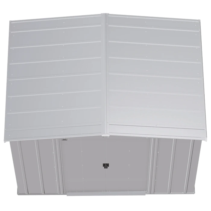 Arrow Classic Steel Storage Shed, Flute Grey 5 Arrow Classic Steel Storage Shed, Flute Grey - Image 5