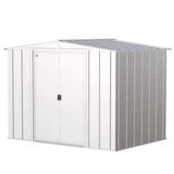 Arrow Classic Steel Storage Shed, Flute Grey 20 Arrow Classic Steel Storage Shed, Flute Grey -ShelterLogic || Arrow Shop clg86fg silo image 06 1