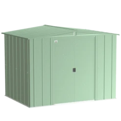 Arrow Classic Steel Storage Shed, Sage Green