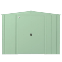 Arrow Classic Steel Storage Shed, Sage Green -ShelterLogic || Arrow Shop clg86sg silo image 02 1