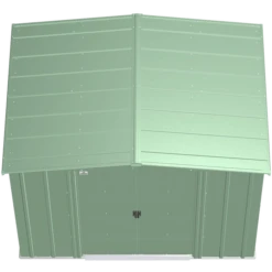Arrow Classic Steel Storage Shed, Sage Green -ShelterLogic || Arrow Shop clg86sg silo image 03 1