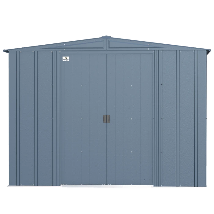 Arrow Classic Steel Storage Shed, 8 Ft. X 8 Ft., Blue Grey 4 Arrow Classic Steel Storage Shed, 8 Ft. X 8 Ft., Blue Grey - Image 4