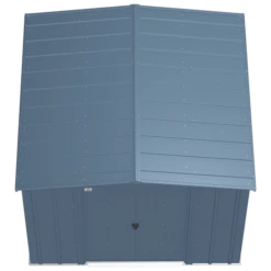 Arrow Classic Steel Storage Shed, 8 Ft. X 8 Ft., Blue Grey 14 Arrow Classic Steel Storage Shed, 8 Ft. X 8 Ft., Blue Grey -ShelterLogic || Arrow Shop clg88bg silo image 03
