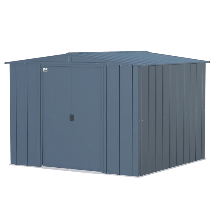 Arrow Classic Steel Storage Shed, 8 Ft. X 8 Ft., Blue Grey 8 Arrow Classic Steel Storage Shed, 8 Ft. X 8 Ft., Blue Grey - Image 8
