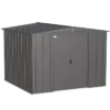 Arrow Classic Steel Storage Shed, 8 Ft. X 8 Ft., Charcoal