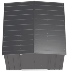 Arrow Classic Steel Storage Shed, 8 Ft. X 8 Ft., Charcoal -ShelterLogic || Arrow Shop clg88cc silo image 03