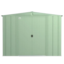 Arrow Classic Steel Storage Shed, 8 Ft. X 8 Ft., Sage Green -ShelterLogic || Arrow Shop clg88sg silo image 02