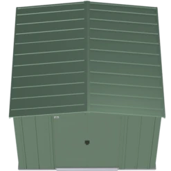 Arrow Classic Steel Storage Shed, 8 Ft. X 8 Ft., Sage Green -ShelterLogic || Arrow Shop clg88sg silo image 03