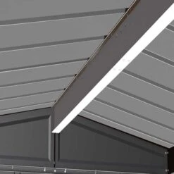 Arrow Classic Steel Storage Shed, Charcoal -ShelterLogic || Arrow Shop clgcc detail image 02 2