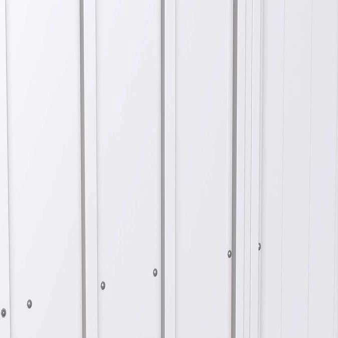 Arrow Classic Steel Storage Shed, Flute Grey 10 Arrow Classic Steel Storage Shed, Flute Grey - Image 10