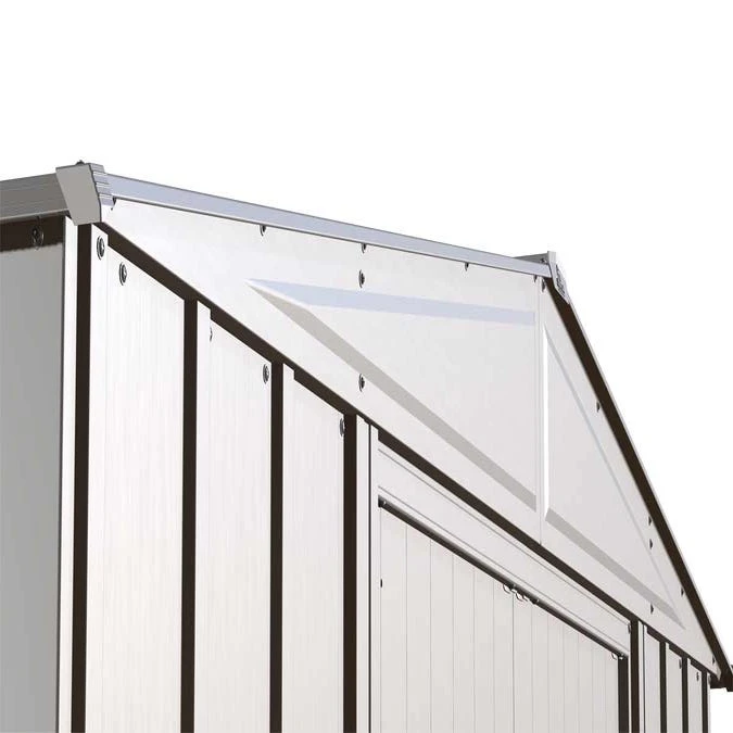 Arrow Classic Steel Storage Shed, Flute Grey 12 Arrow Classic Steel Storage Shed, Flute Grey - Image 12