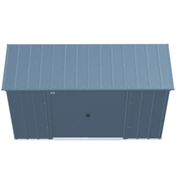Arrow Classic Steel Storage Shed, 10 Ft. X 4 Ft., Blue Grey -ShelterLogic || Arrow Shop clp104bg silo image 03
