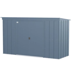 Arrow Classic Steel Storage Shed, 10 Ft. X 4 Ft., Blue Grey -ShelterLogic || Arrow Shop clp104bg silo image 06