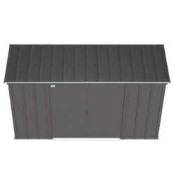 Arrow Classic Steel Storage Shed, 10 Ft. X 4 Ft., Charcoal 14 Arrow Classic Steel Storage Shed, 10 Ft. X 4 Ft., Charcoal -ShelterLogic || Arrow Shop clp104cc silo image 03